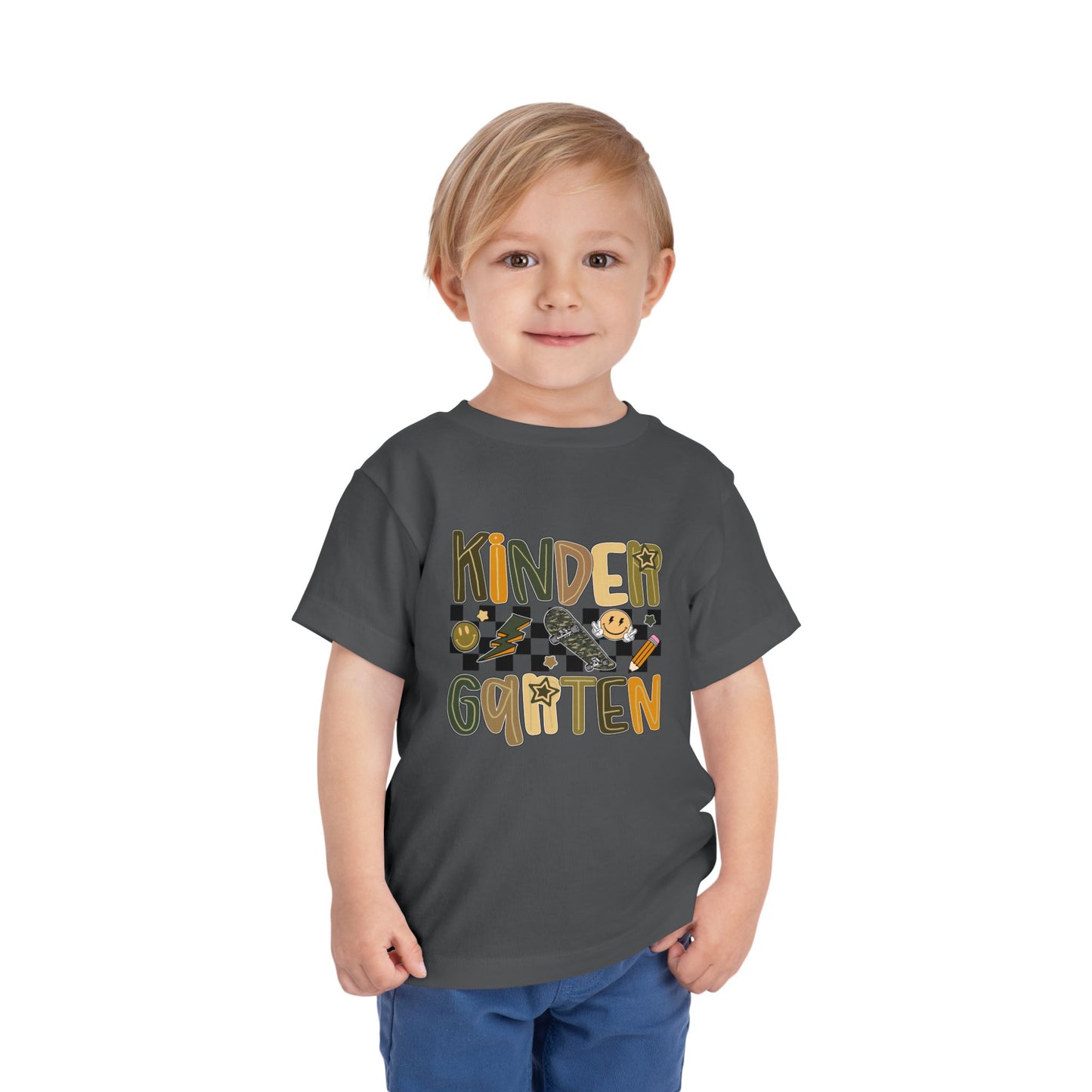 Kindergarten Vibes Toddler Tee, Cute Kids Shirt, Back to School Outfit, Fun Children’s Apparel, Birthday Gift