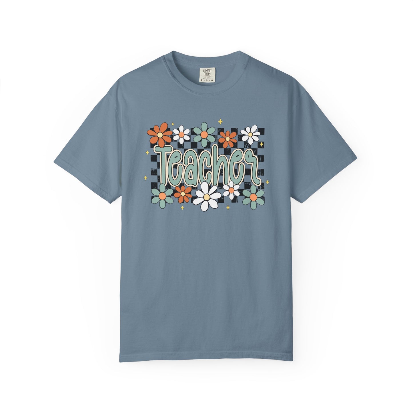 Retro Teacher Floral T-shirt, Vintage Botanical Tee, Teacher Appreciation Gift, Flower Print Shirt