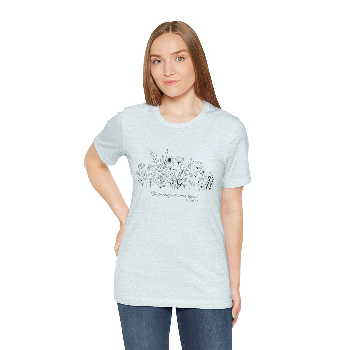 Minimalist T-Shirts, Gifts for Women, Flowers Bella Canvas, Aesthetic Tees, Floral Shirts for Women, Wild Flowers Graphic Tees Unisex