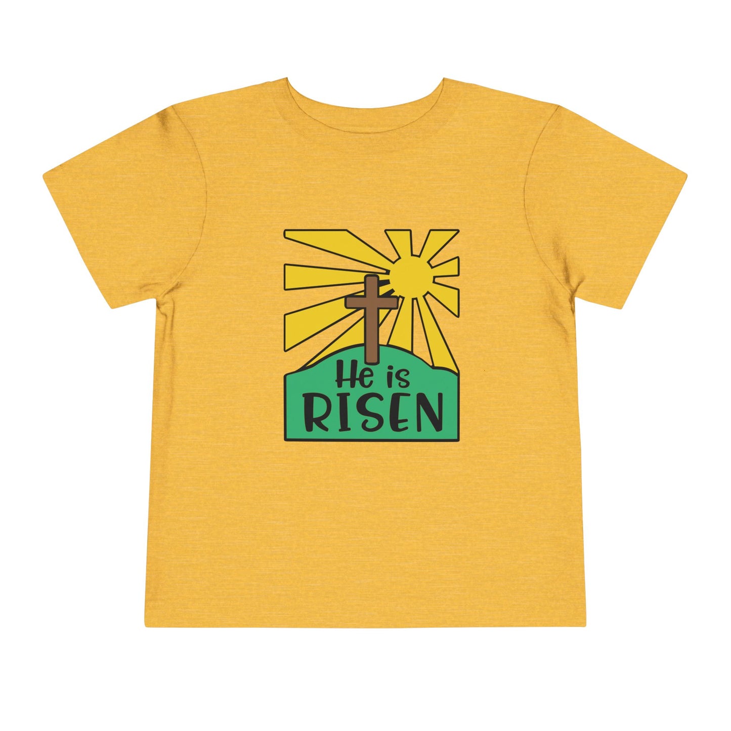 He is Risen Toddler Short Sleeve Tee