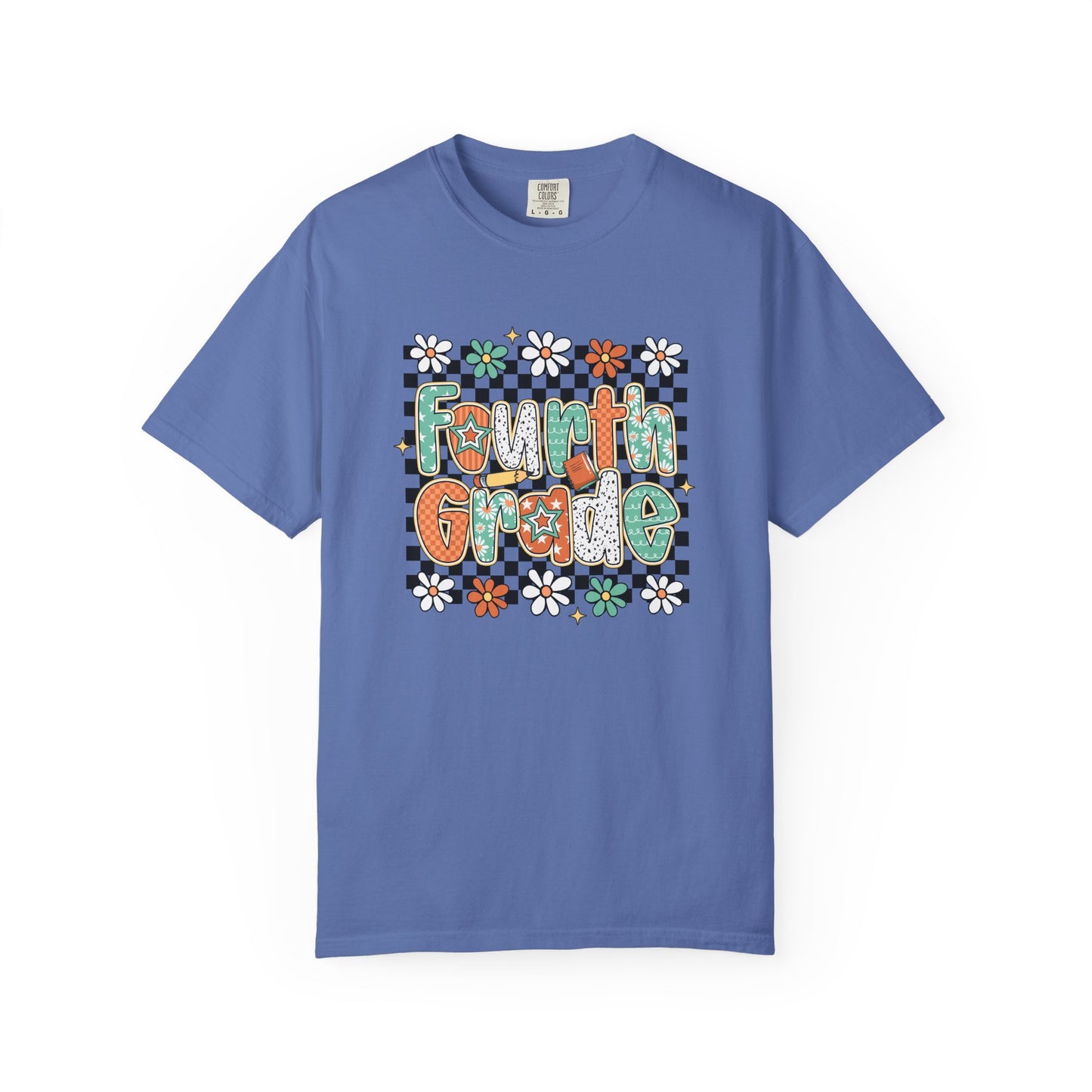 Retro Fourth Grade Teacher T-shirt, Unisex Teacher Tee, Educator Shirt, School Staff Gift, Teacher Appreciation