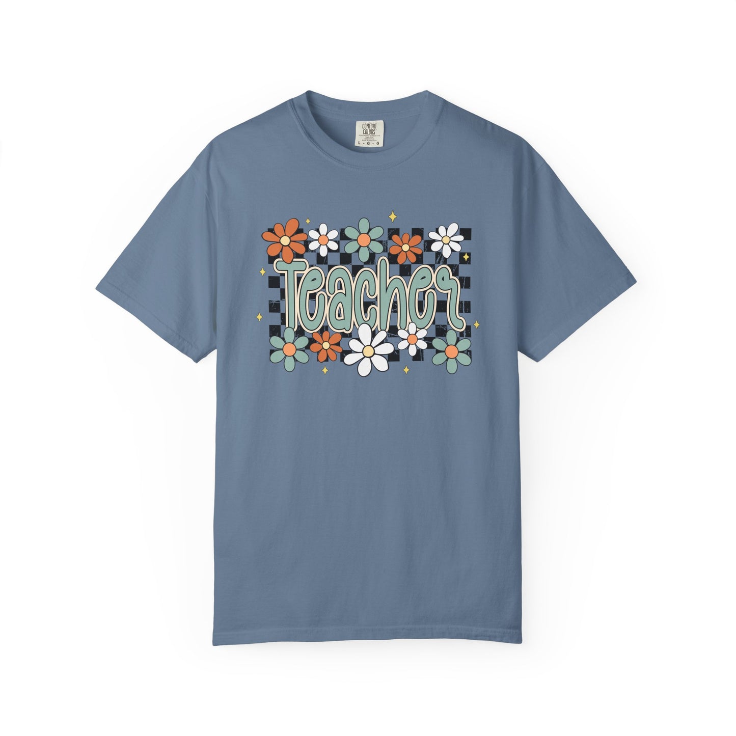 Retro Teacher Floral T-shirt, Vintage Botanical Tee, Teacher Appreciation Gift, Flower Print Shirt