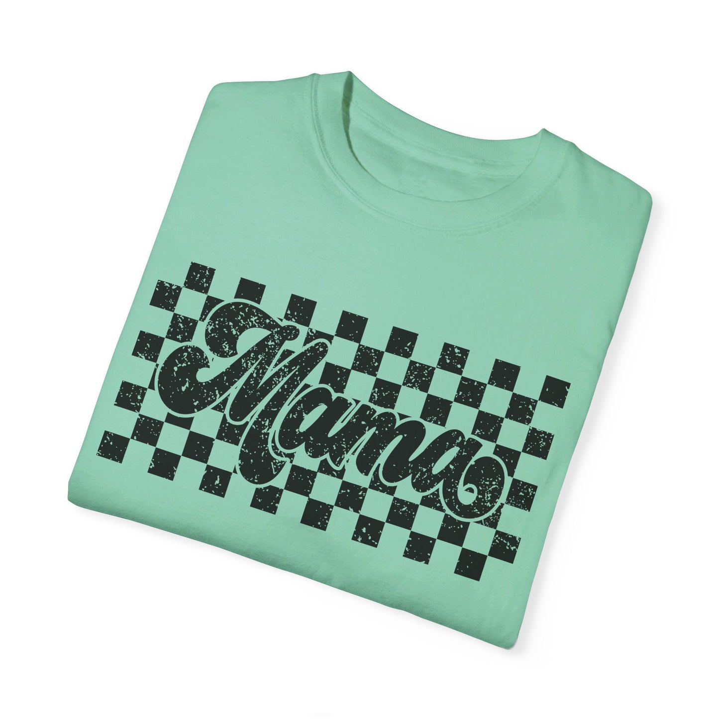 Mama Checkered Comfort Color T-Shirt