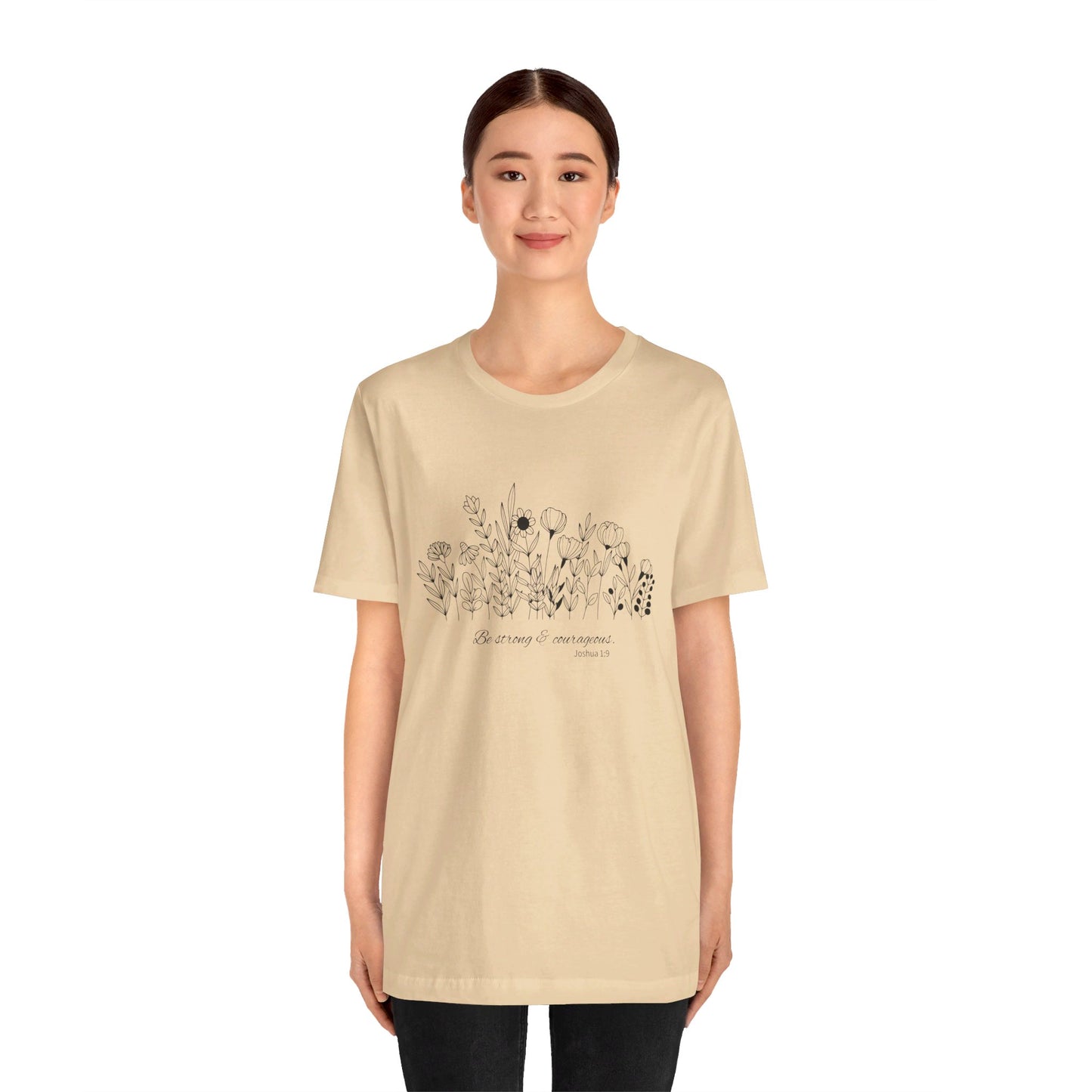 Minimalist T-Shirts, Gifts for Women, Flowers Bella Canvas, Aesthetic Tees, Floral Shirts for Women, Wild Flowers Graphic Tees Unisex