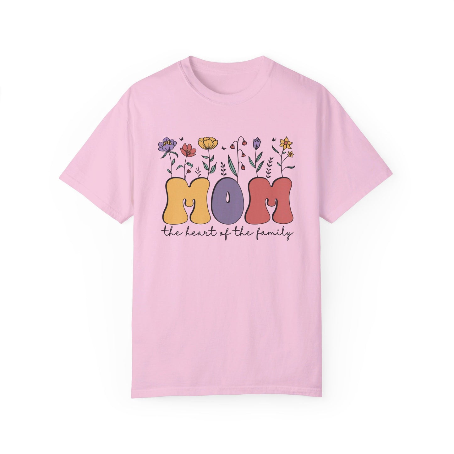 Mom the Heart of the Family Comfort Colors T-shirt