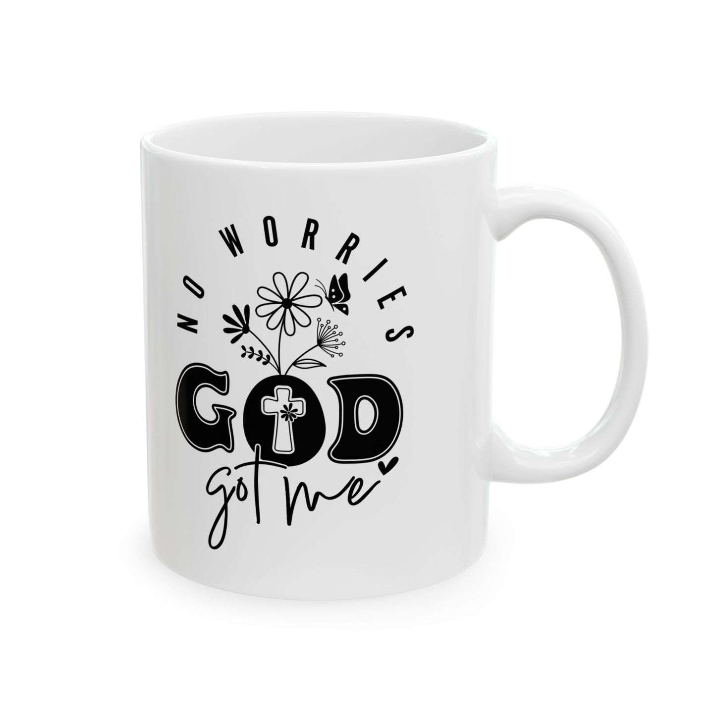 God Got Me Ceramic Coffee Mug, 11oz
