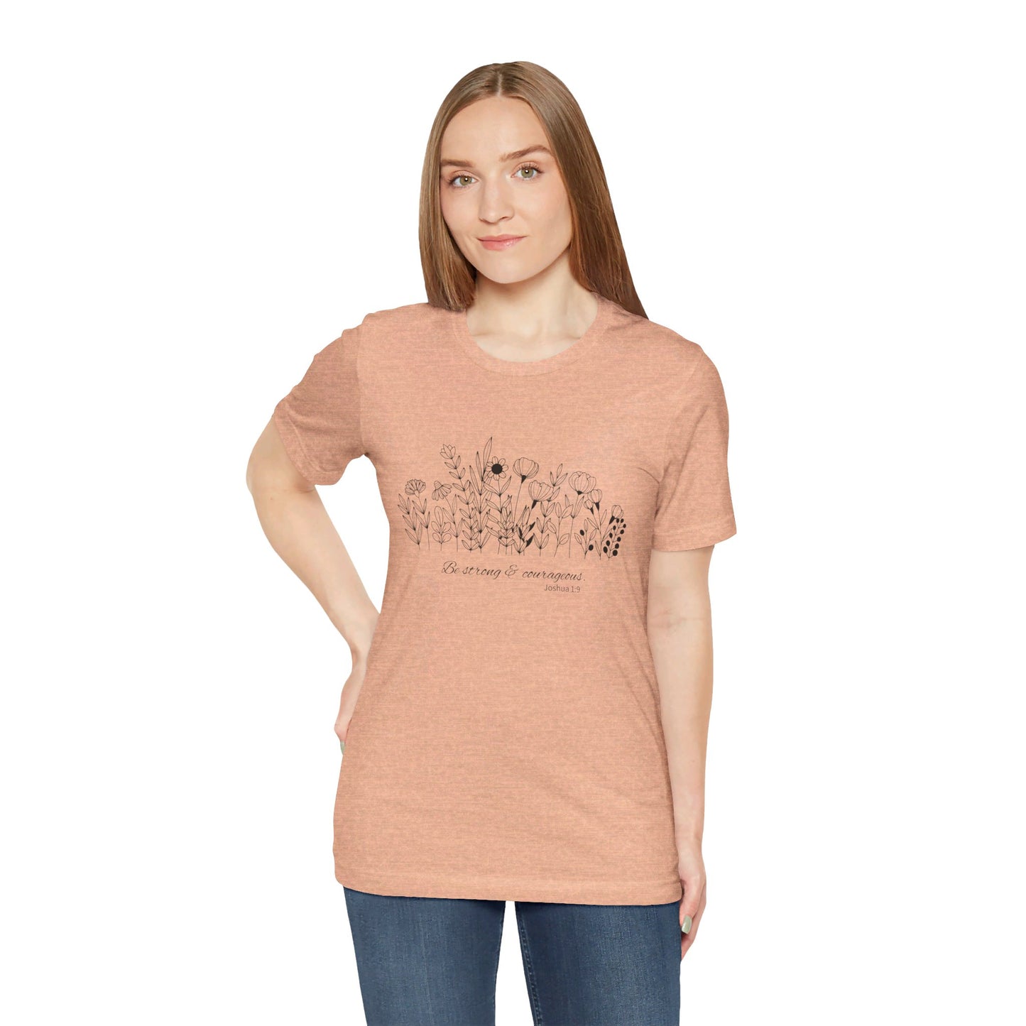 Minimalist T-Shirts, Gifts for Women, Flowers Bella Canvas, Aesthetic Tees, Floral Shirts for Women, Wild Flowers Graphic Tees Unisex