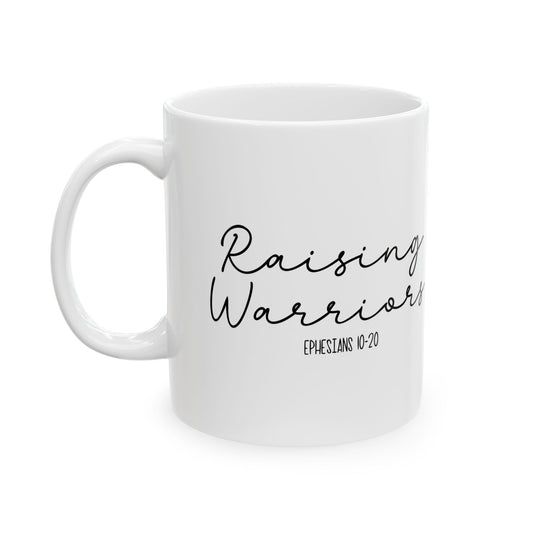 Raising Warriors Ceramic Coffee Mug, 11oz
