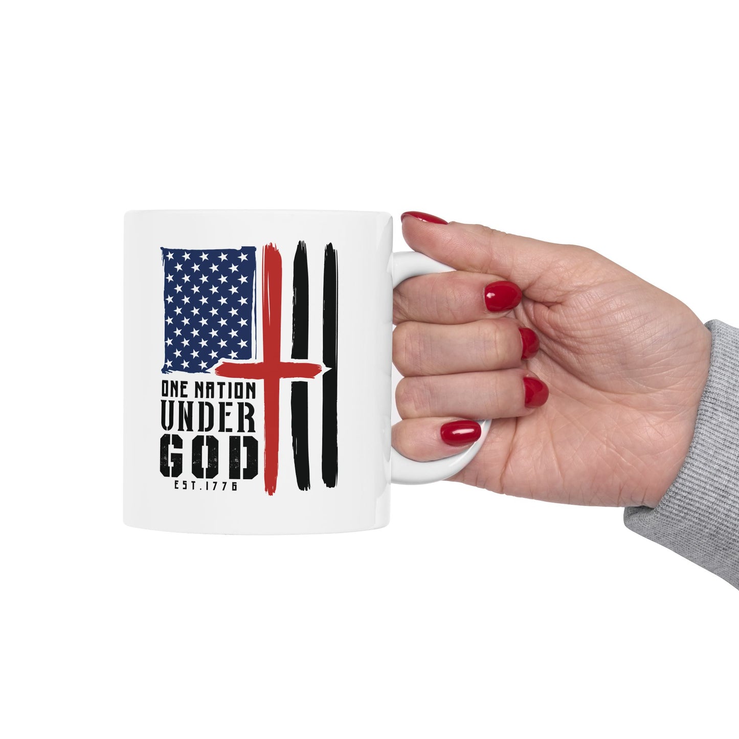 One Nation Under God Ceramic Mug, (11oz)