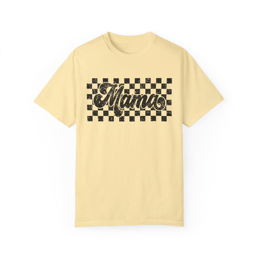 Mama Checkered Comfort Color T-Shirt