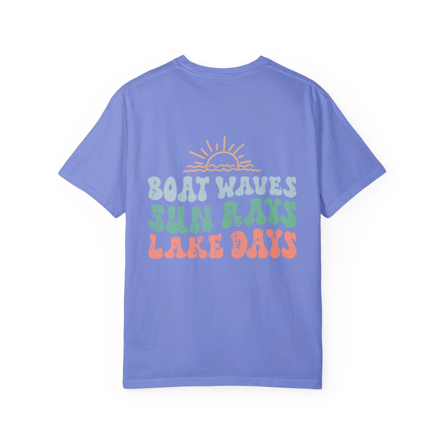 Lake Days Comfort Color T-shirt/ Front & Back Design