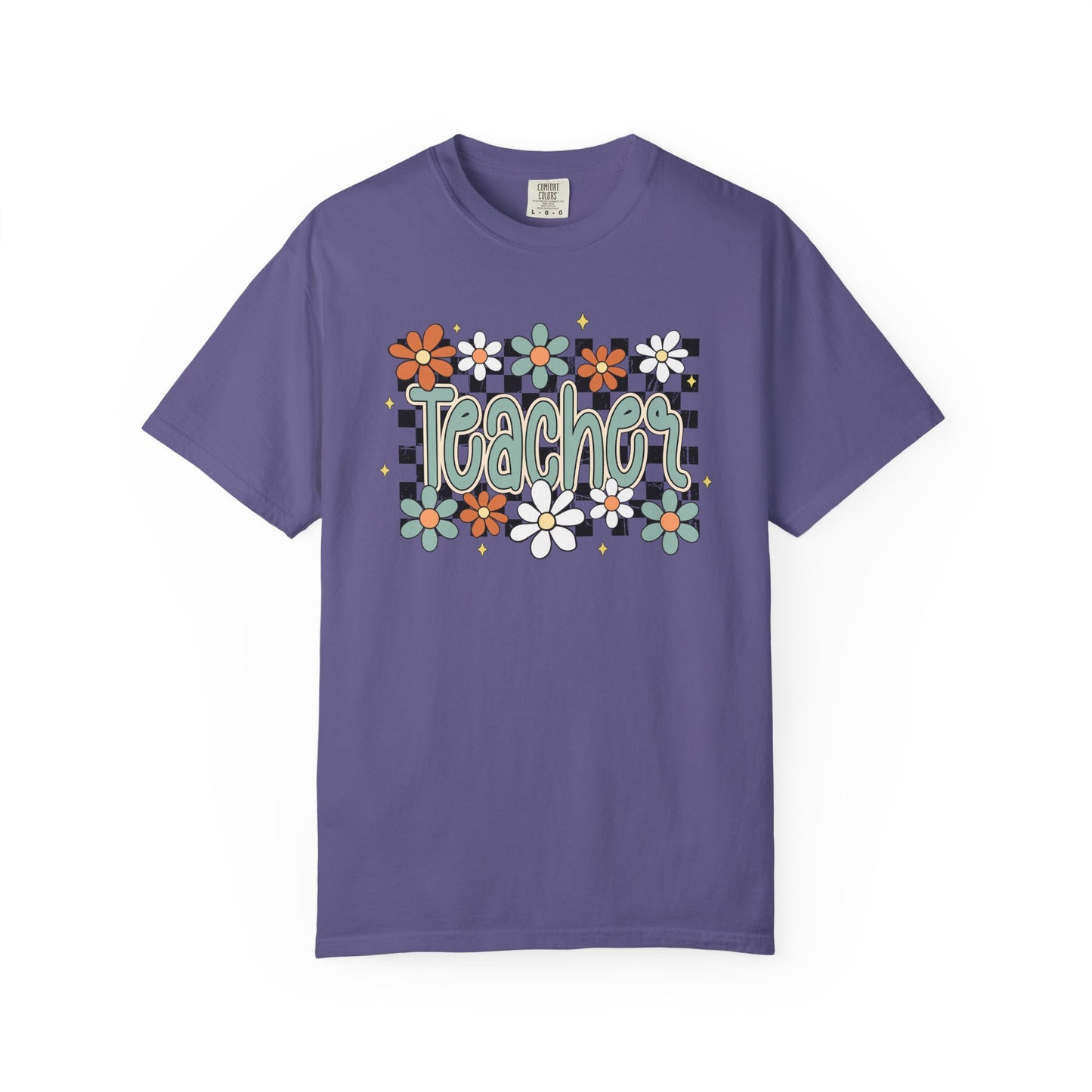 Retro Teacher Floral T-shirt, Vintage Botanical Tee, Teacher Appreciation Gift, Flower Print Shirt