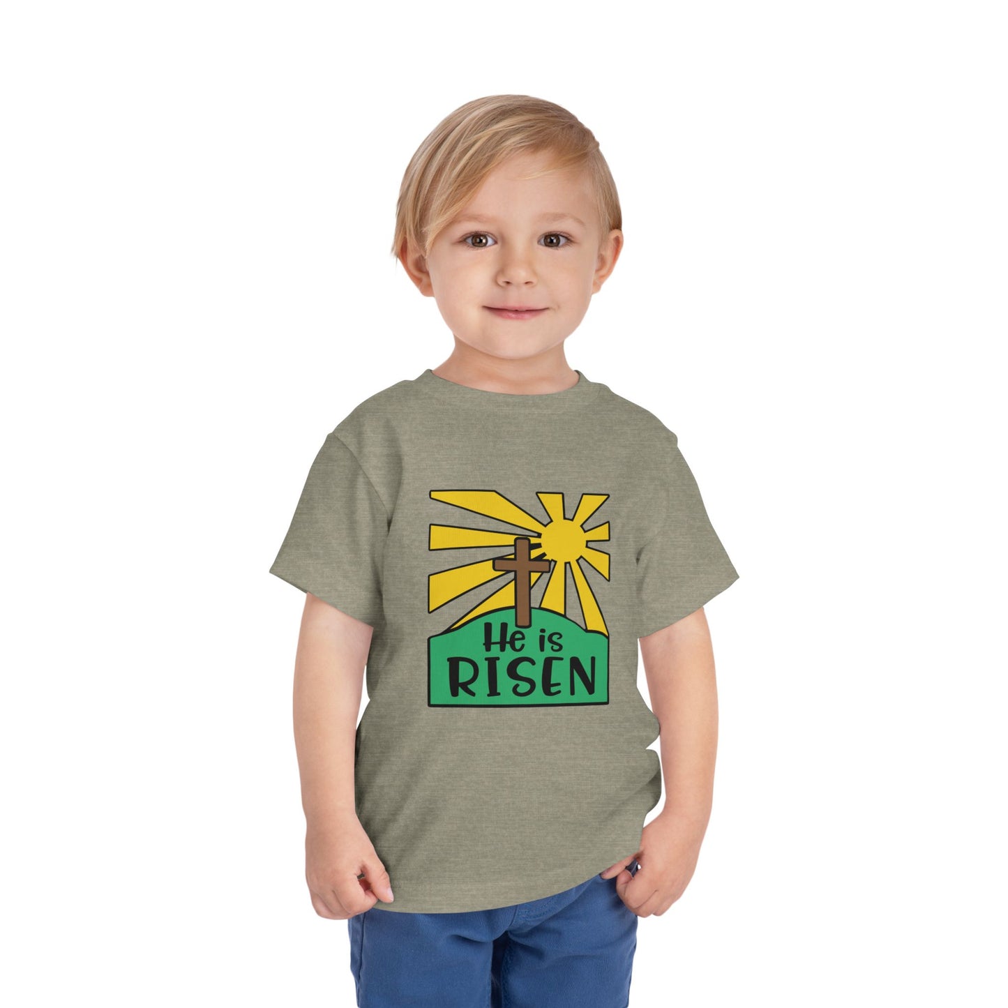 He is Risen Toddler Short Sleeve Tee
