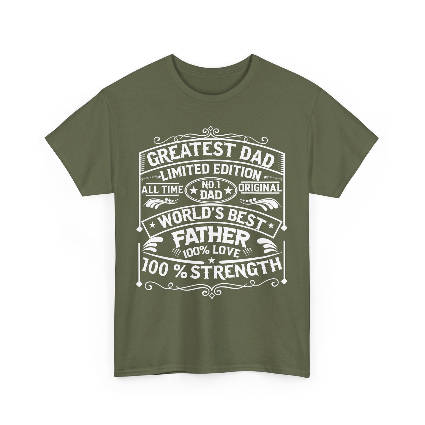 Greatest Dad Unisex Heavy Cotton Tee