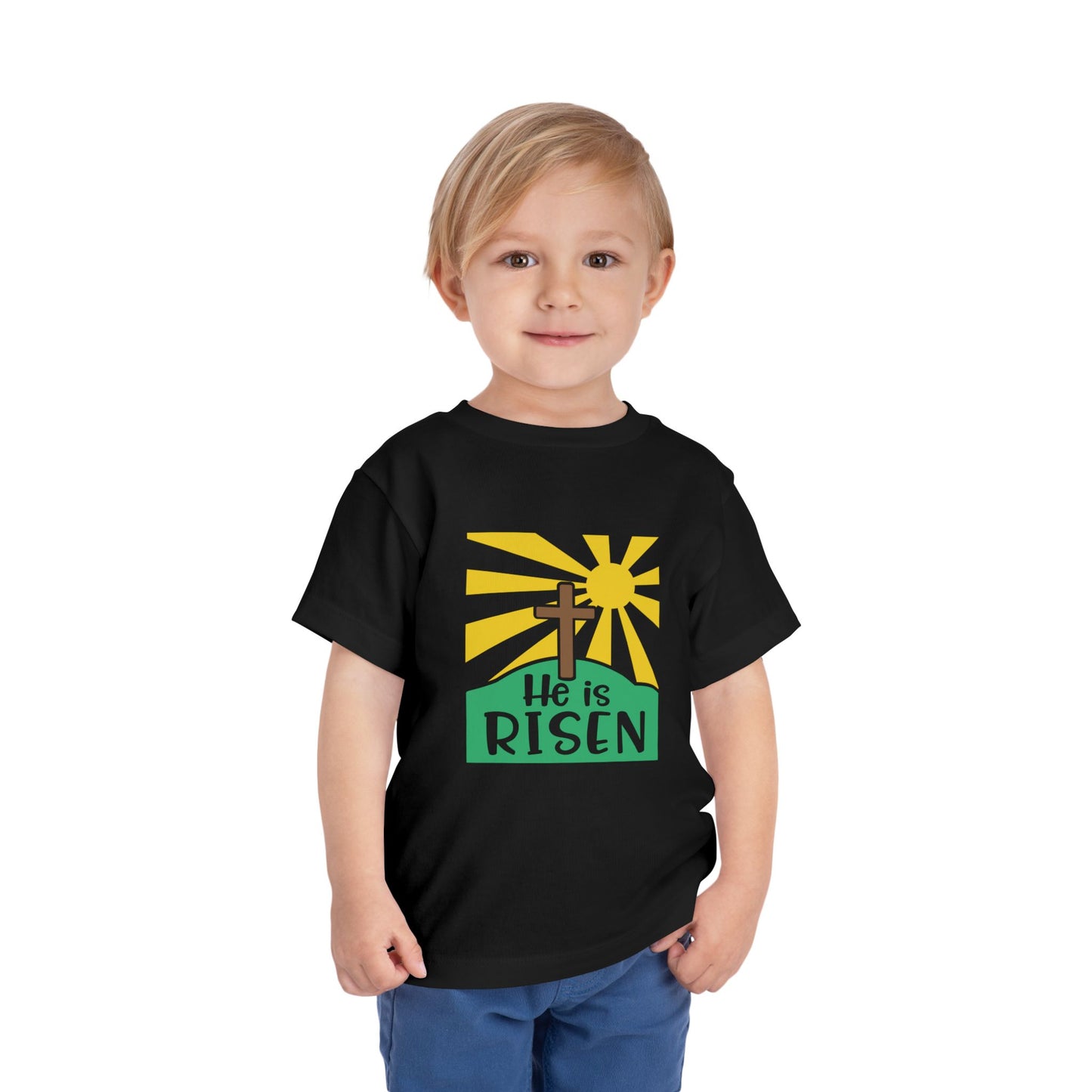 He is Risen Toddler Short Sleeve Tee