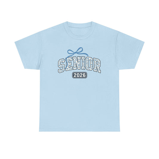 Senior 2026 Unisex Heavy Cotton Tee, Graduation Shirt, Class of 2026, Trendy Tee, School Spirit Wear, Gift for Seniors