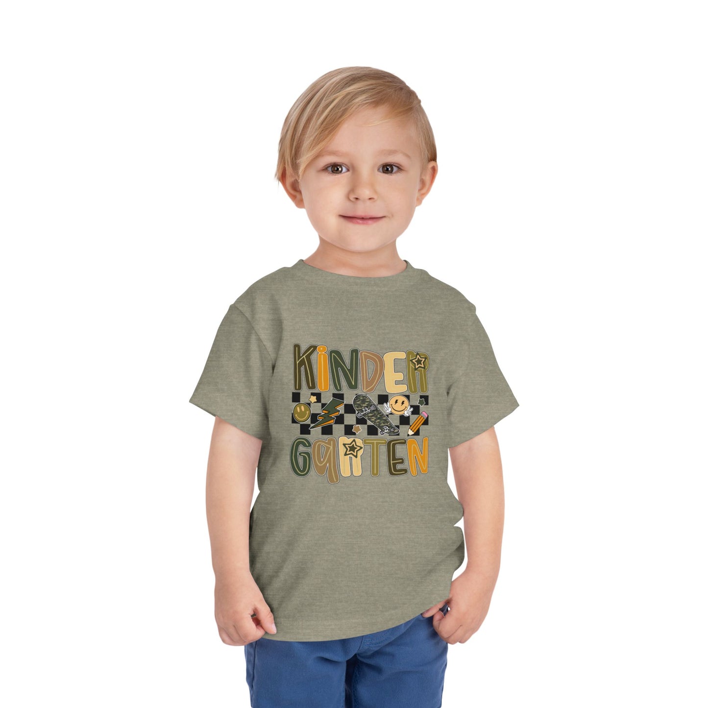Kindergarten Vibes Toddler Tee, Cute Kids Shirt, Back to School Outfit, Fun Children’s Apparel, Birthday Gift