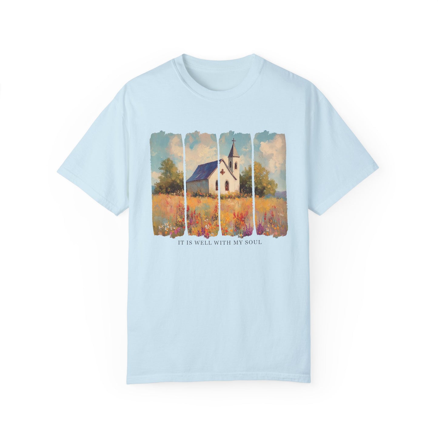 Inspirational Church T-Shirt, Garment-Dyed Tee, Faith Apparel, Gift for Spiritual People, Relaxed Fit, Summer Fashion