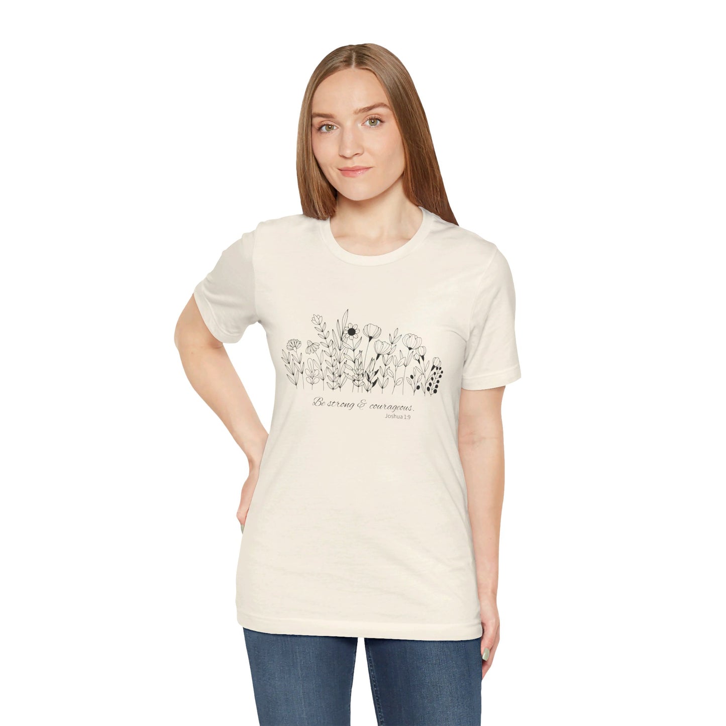 Minimalist T-Shirts, Gifts for Women, Flowers Bella Canvas, Aesthetic Tees, Floral Shirts for Women, Wild Flowers Graphic Tees Unisex