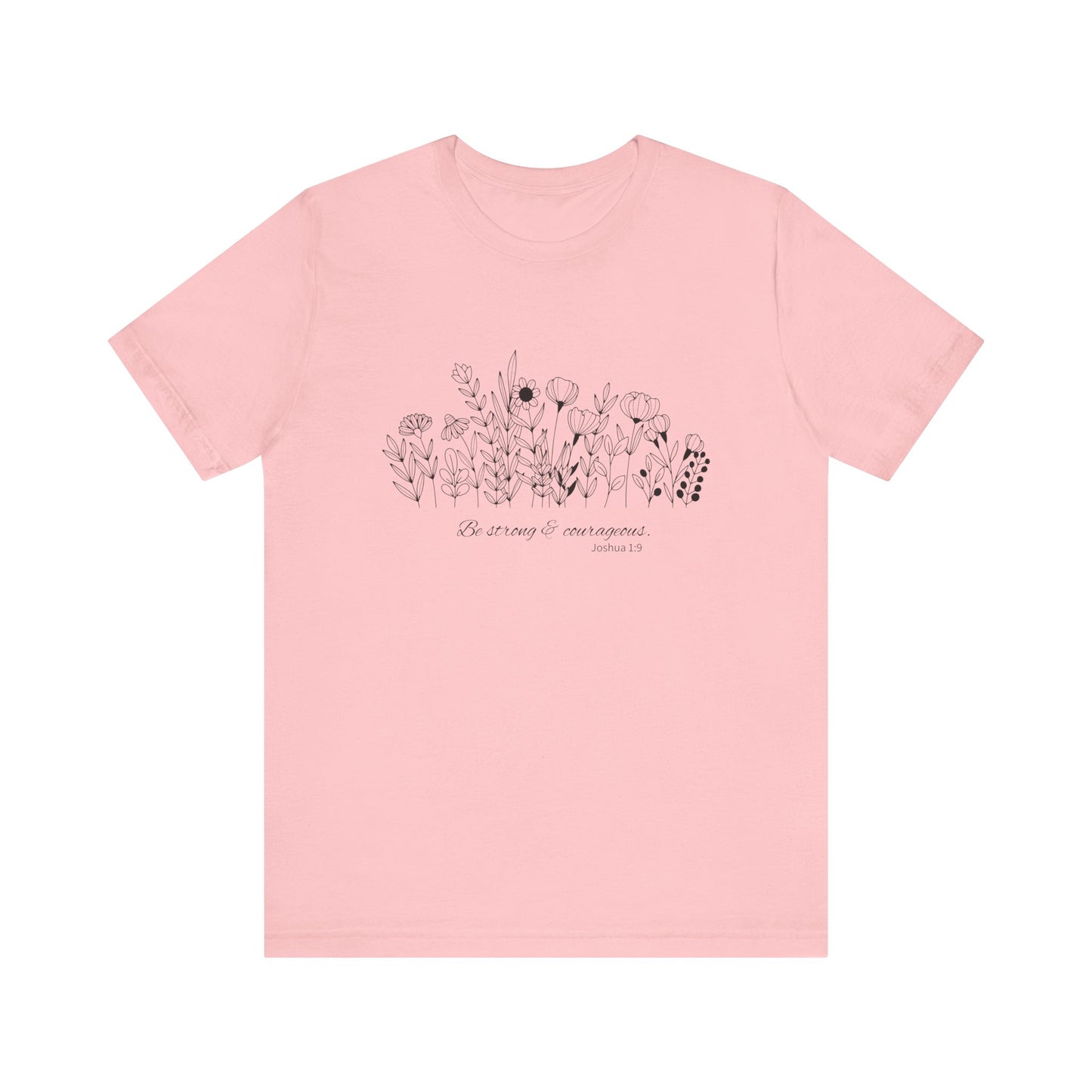 Minimalist T-Shirts, Gifts for Women, Flowers Bella Canvas, Aesthetic Tees, Floral Shirts for Women, Wild Flowers Graphic Tees Unisex
