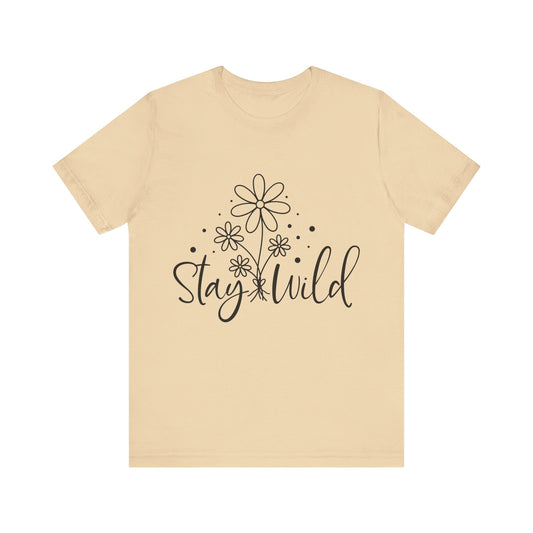 Stay Wild Jersey Short Sleeve Tee