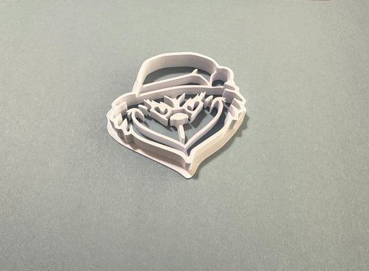 Grinch cookie cutter stamp/ Christmas cookie cutter