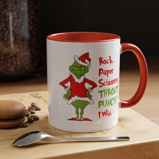 Grinch Accent Coffee Mug (11 oz) /Holiday Mug/ Holiday Coffee Mug/ Funny Holiday Mug