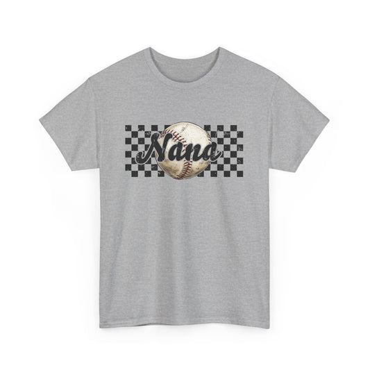Personalized Baseball Nana Tee, Grandparents Gift, Mother's Day Shirt, Unisex Cotton Top for Sports Fans, Birthday