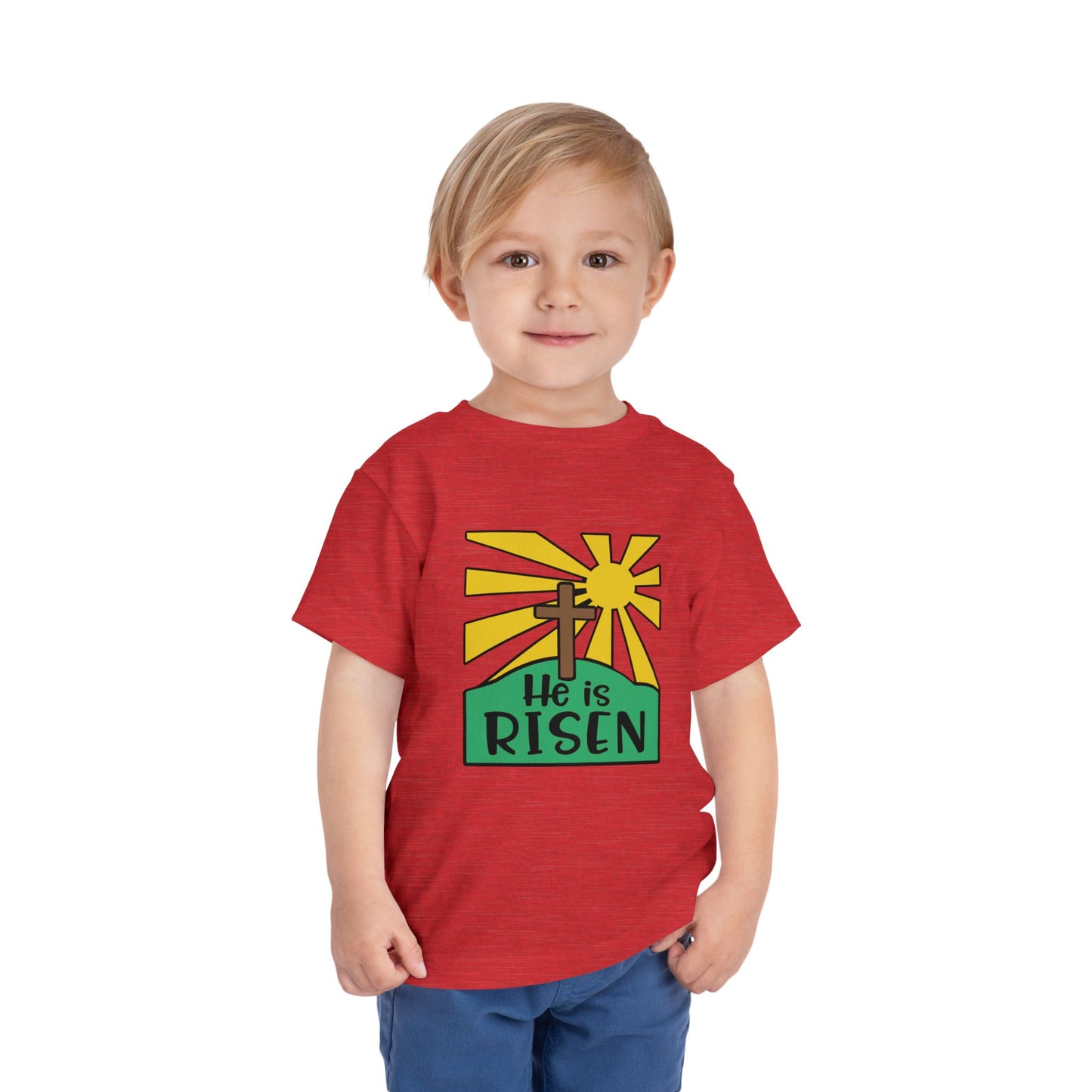 He is Risen Toddler Short Sleeve Tee