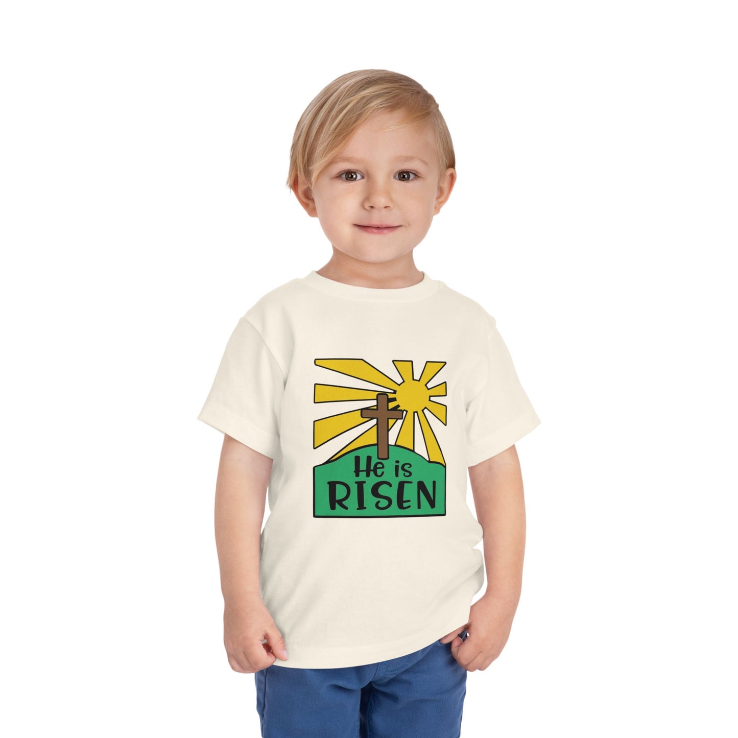 He is Risen Toddler Short Sleeve Tee