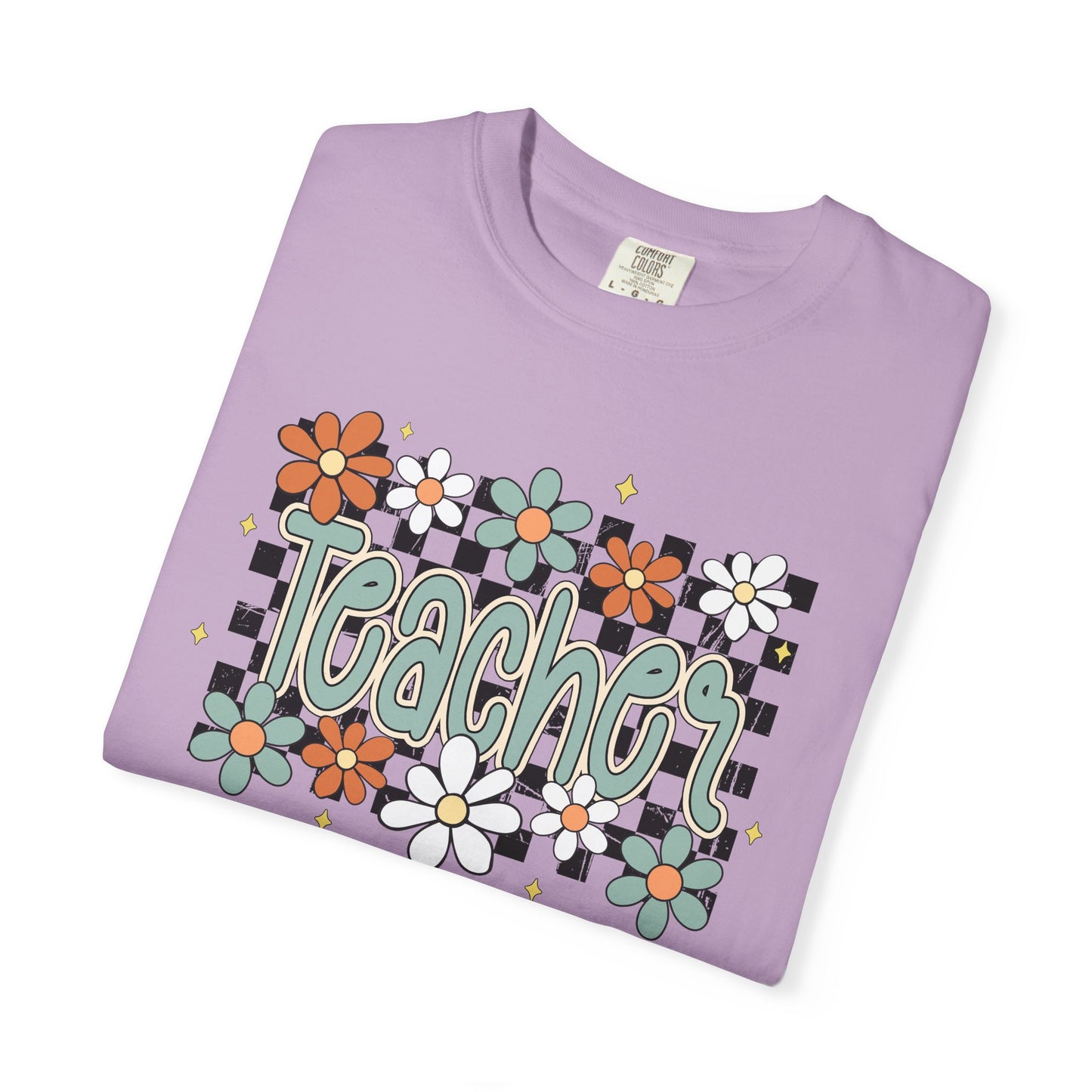 Retro Teacher Floral T-shirt, Vintage Botanical Tee, Teacher Appreciation Gift, Flower Print Shirt