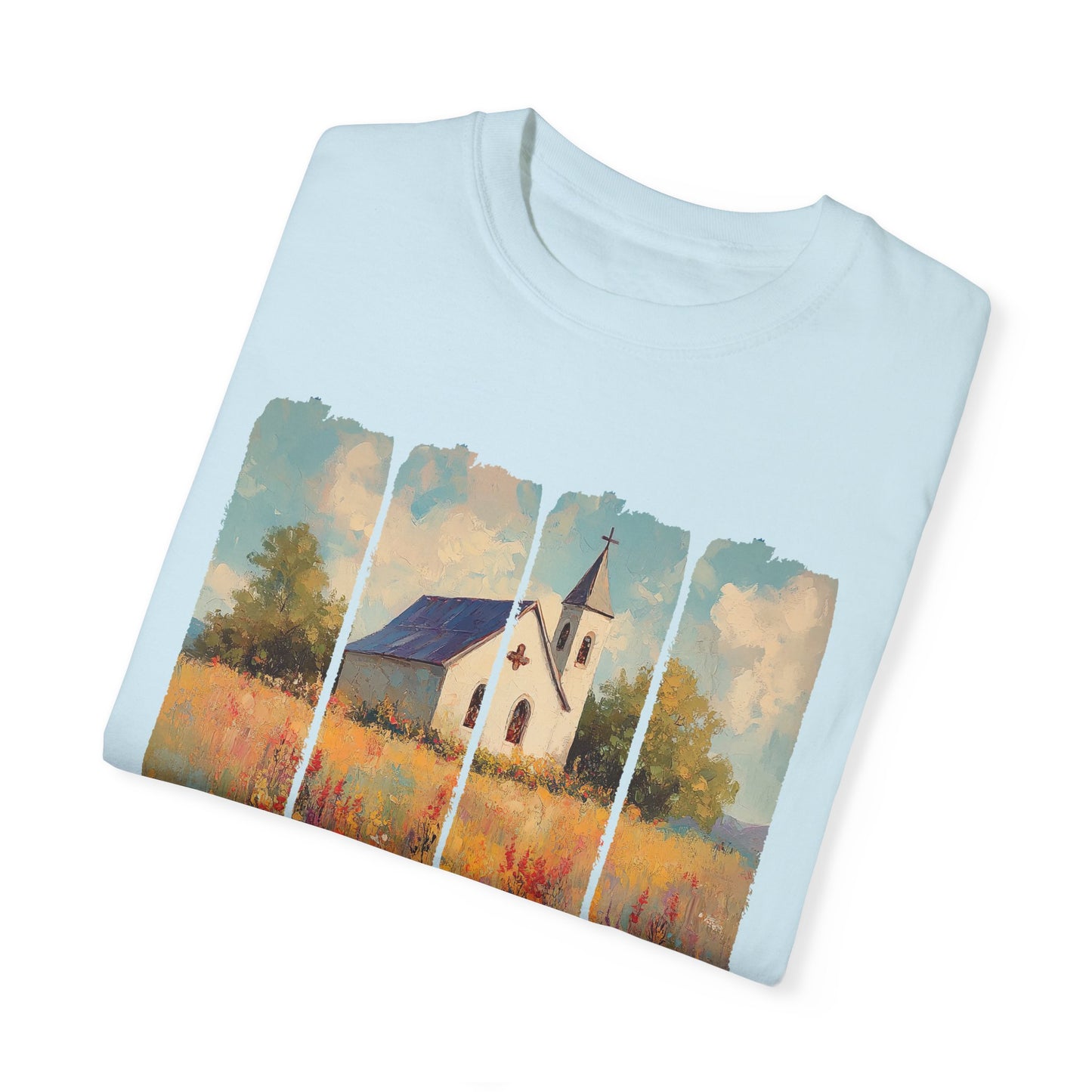 Inspirational Church T-Shirt, Garment-Dyed Tee, Faith Apparel, Gift for Spiritual People, Relaxed Fit, Summer Fashion