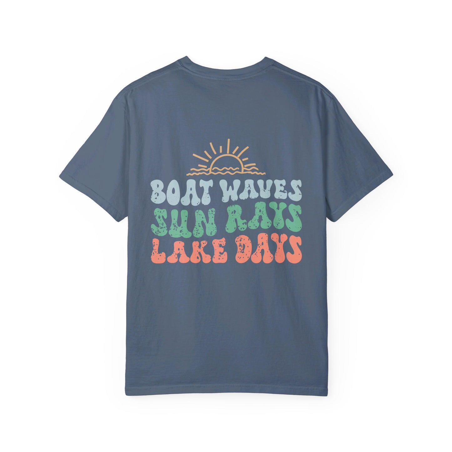 Lake Days Comfort Color T-shirt/ Front & Back Design