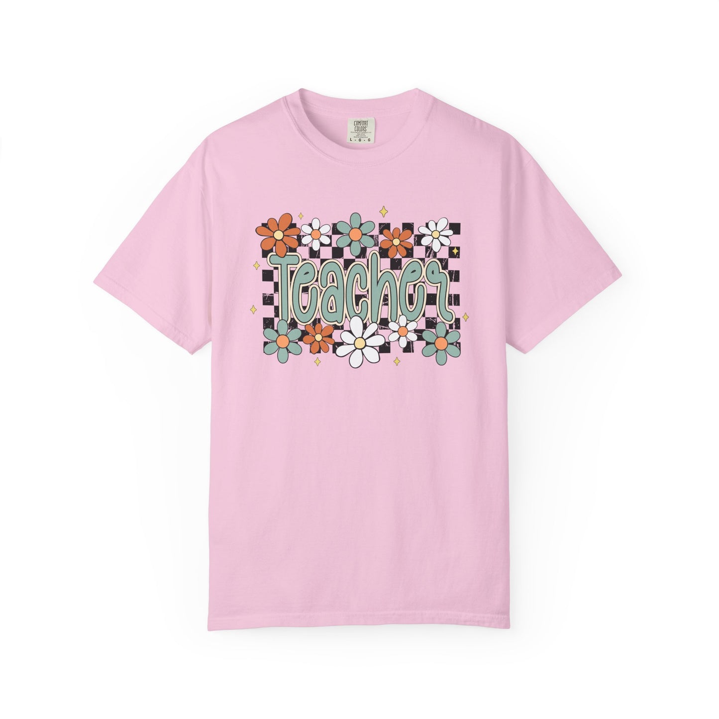 Retro Teacher Floral T-shirt, Vintage Botanical Tee, Teacher Appreciation Gift, Flower Print Shirt