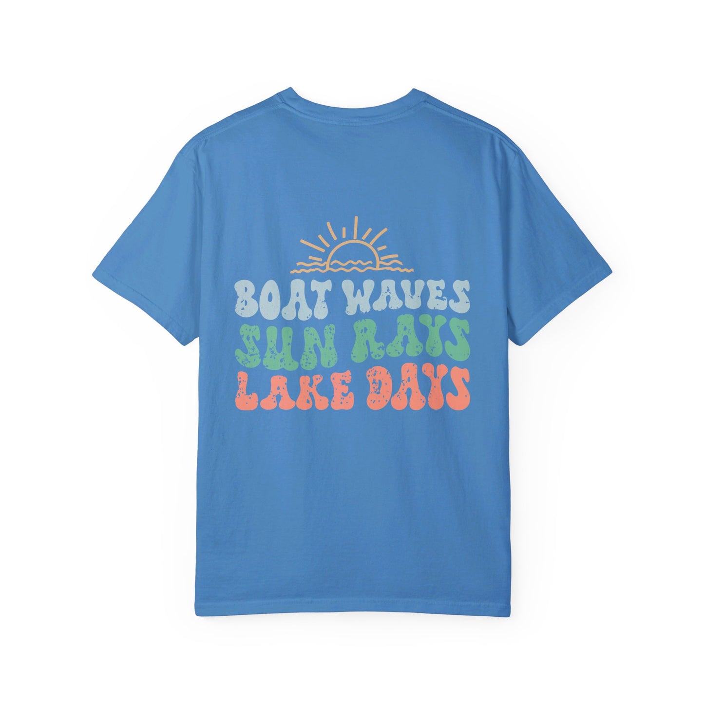Lake Days Comfort Color T-shirt/ Front & Back Design