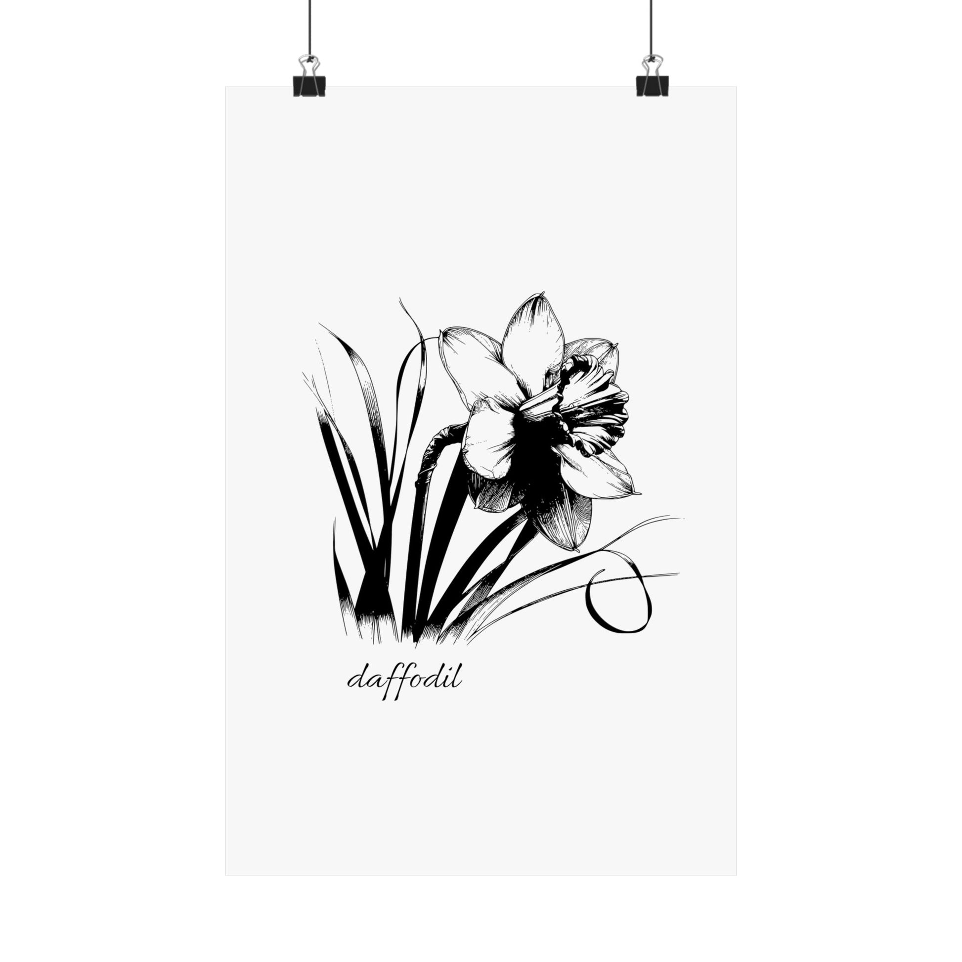 March Birth Flower Daffodil Wall Art