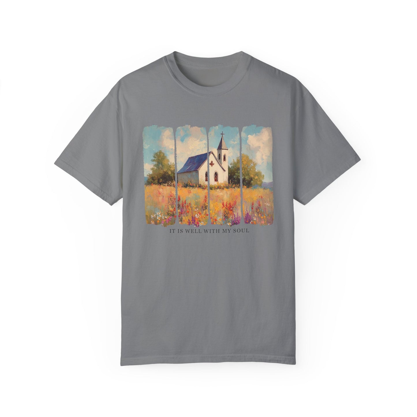 Inspirational Church T-Shirt, Garment-Dyed Tee, Faith Apparel, Gift for Spiritual People, Relaxed Fit, Summer Fashion
