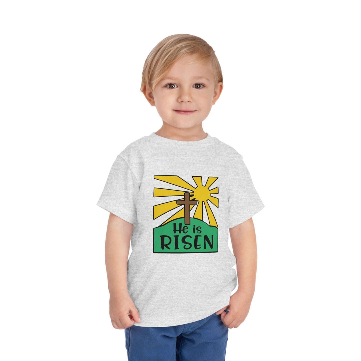 He is Risen Toddler Short Sleeve Tee
