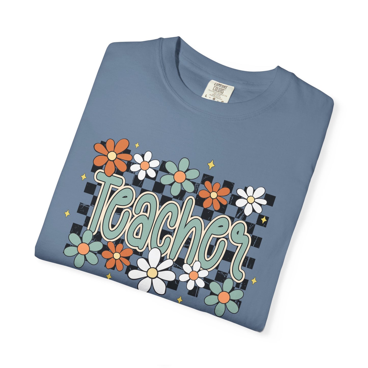 Retro Teacher Floral T-shirt, Vintage Botanical Tee, Teacher Appreciation Gift, Flower Print Shirt