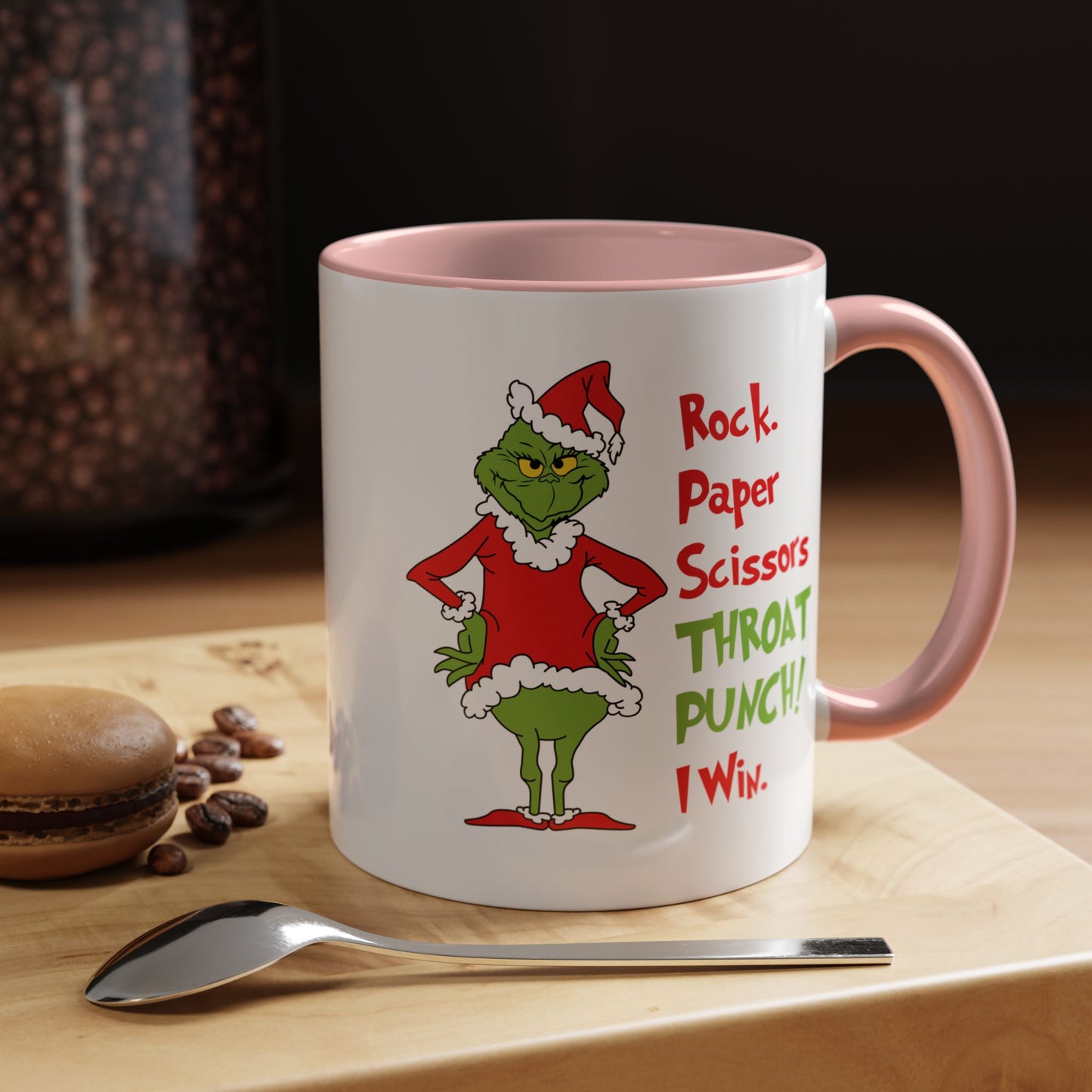 Grinch Accent Coffee Mug (11 oz) /Holiday Mug/ Holiday Coffee Mug/ Funny Holiday Mug