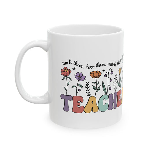 Teacher Coffee Ceramic Mug, 11oz