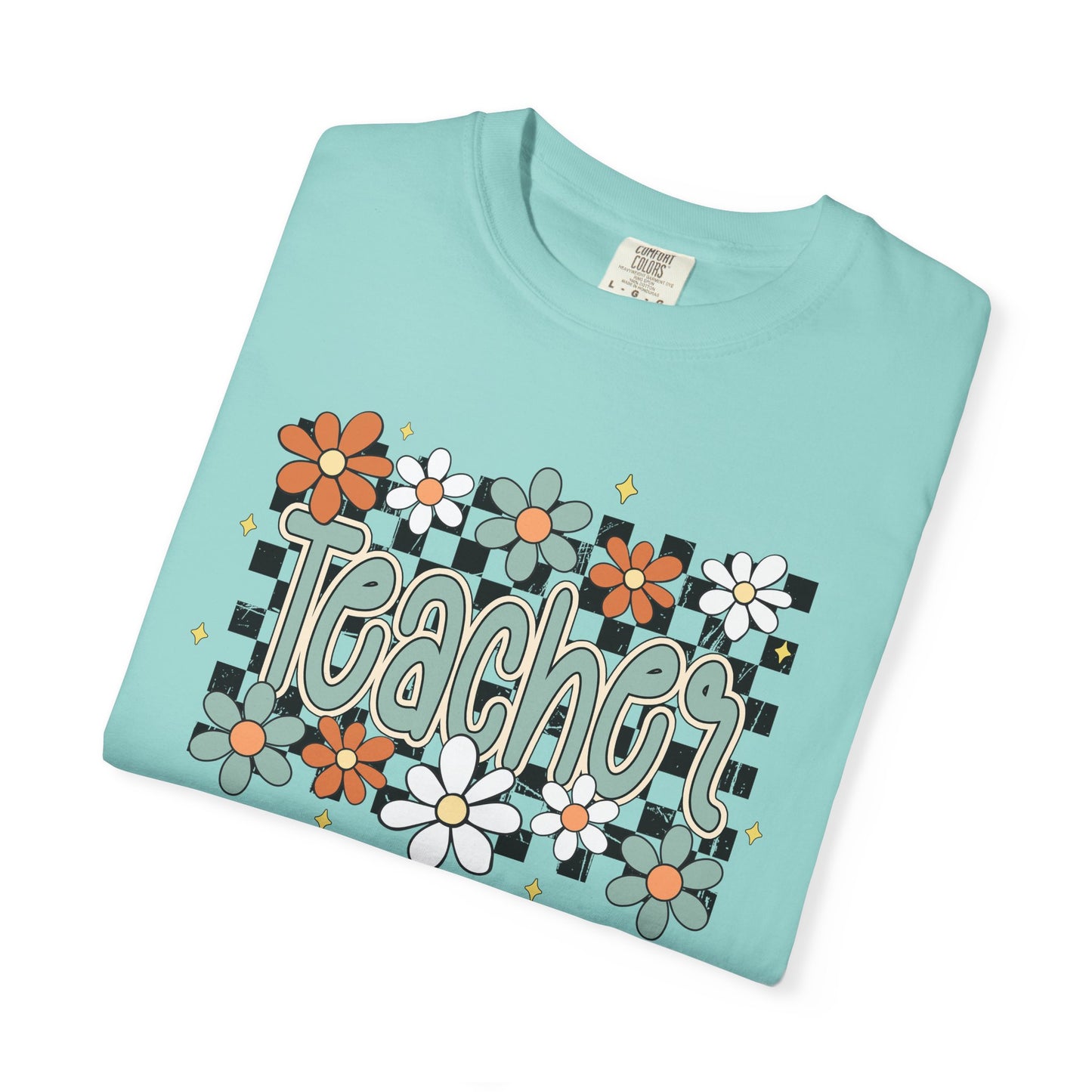 Retro Teacher Floral T-shirt, Vintage Botanical Tee, Teacher Appreciation Gift, Flower Print Shirt
