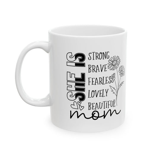 Mom Coffee Ceramic Mug, 11oz