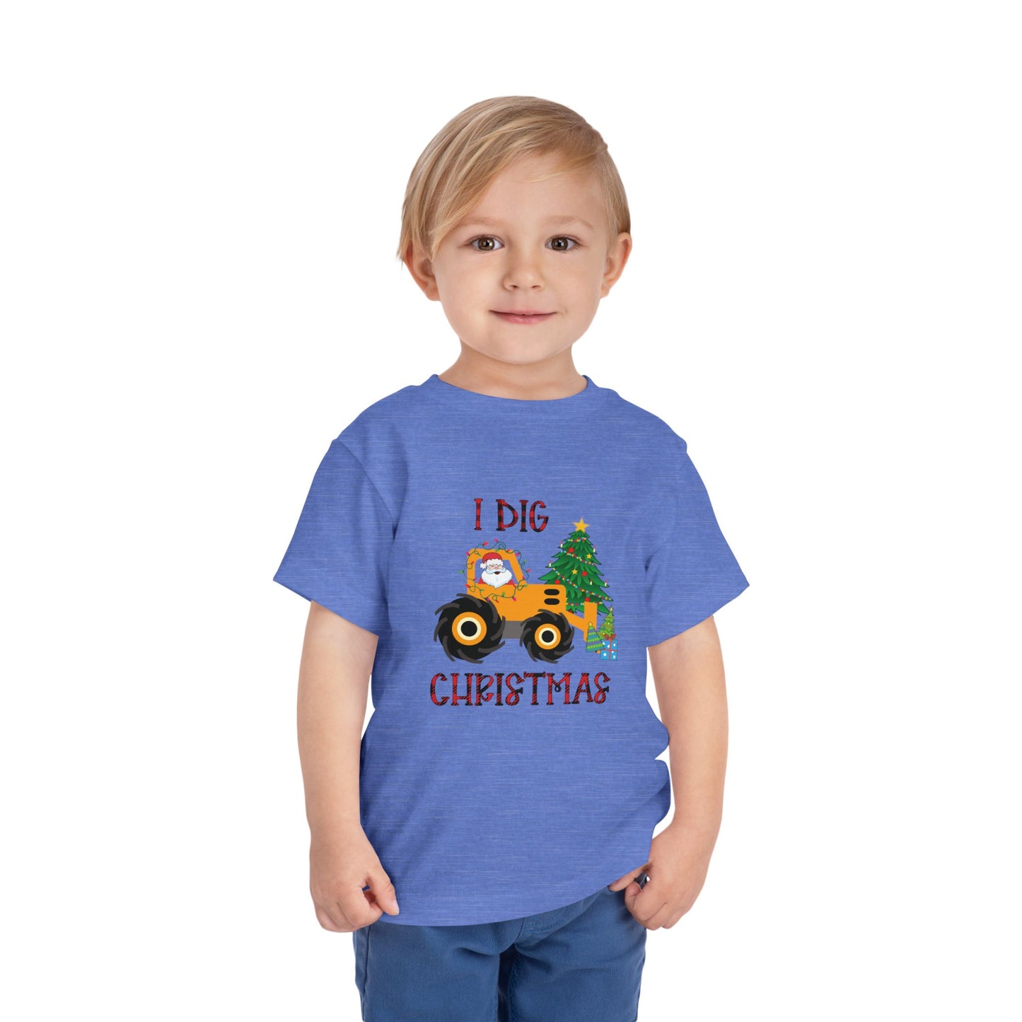 I Dig Christmas Toddler Short Sleeve Tee/Christmas Toddler Tee