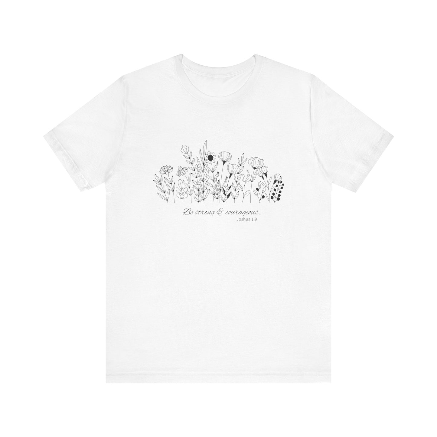 Minimalist T-Shirts, Gifts for Women, Flowers Bella Canvas, Aesthetic Tees, Floral Shirts for Women, Wild Flowers Graphic Tees Unisex