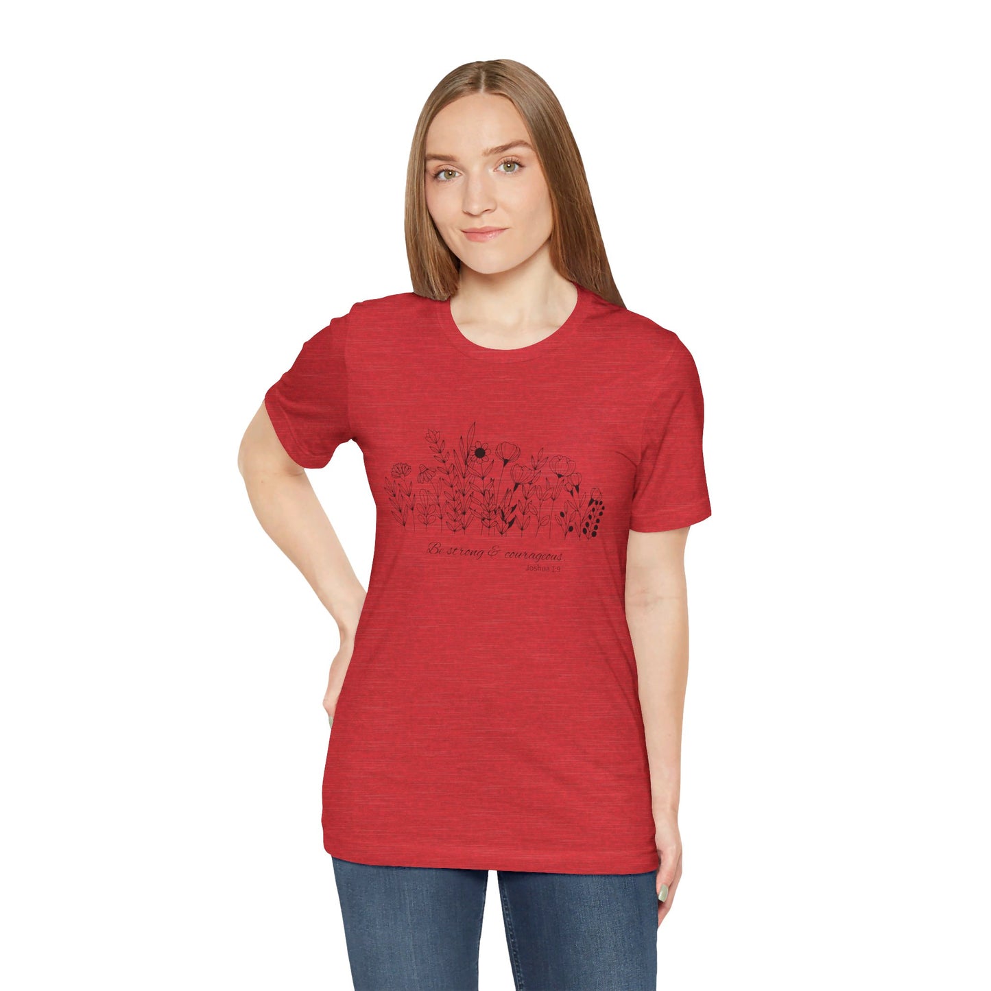 Minimalist T-Shirts, Gifts for Women, Flowers Bella Canvas, Aesthetic Tees, Floral Shirts for Women, Wild Flowers Graphic Tees Unisex