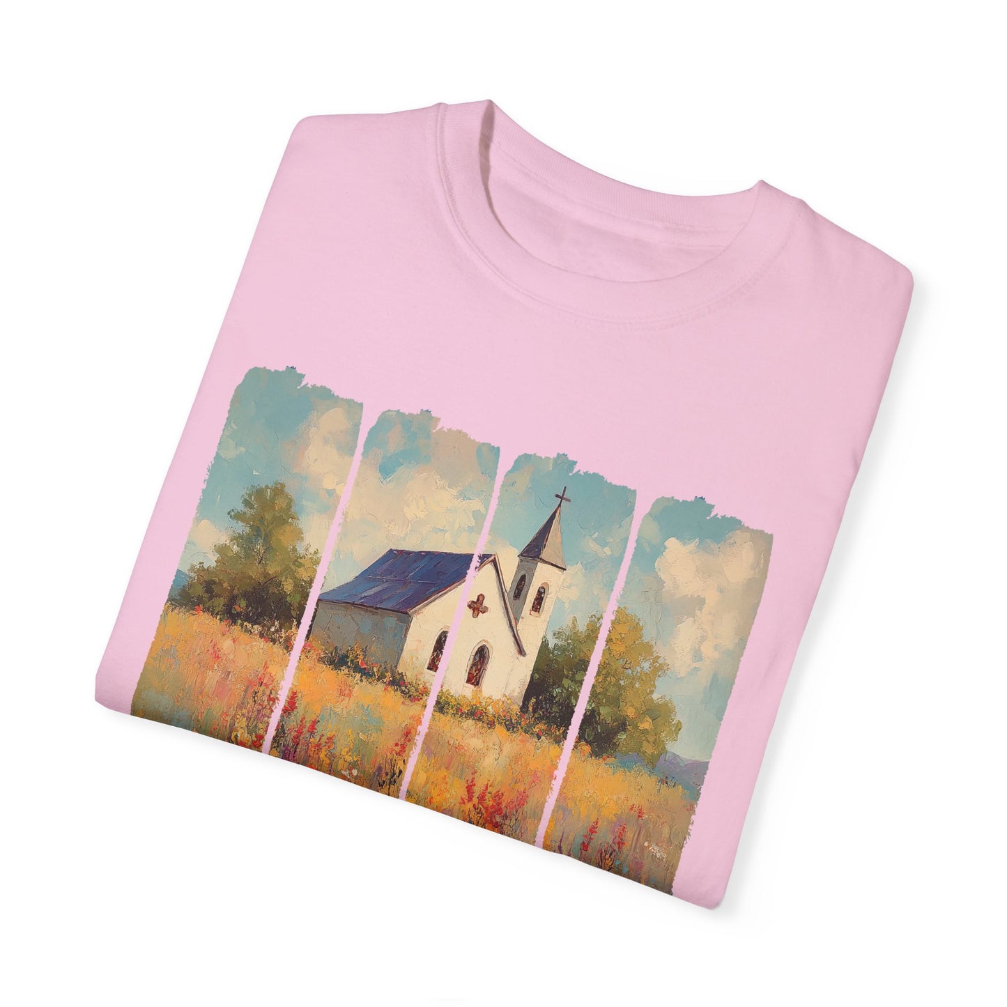 Inspirational Church T-Shirt, Garment-Dyed Tee, Faith Apparel, Gift for Spiritual People, Relaxed Fit, Summer Fashion