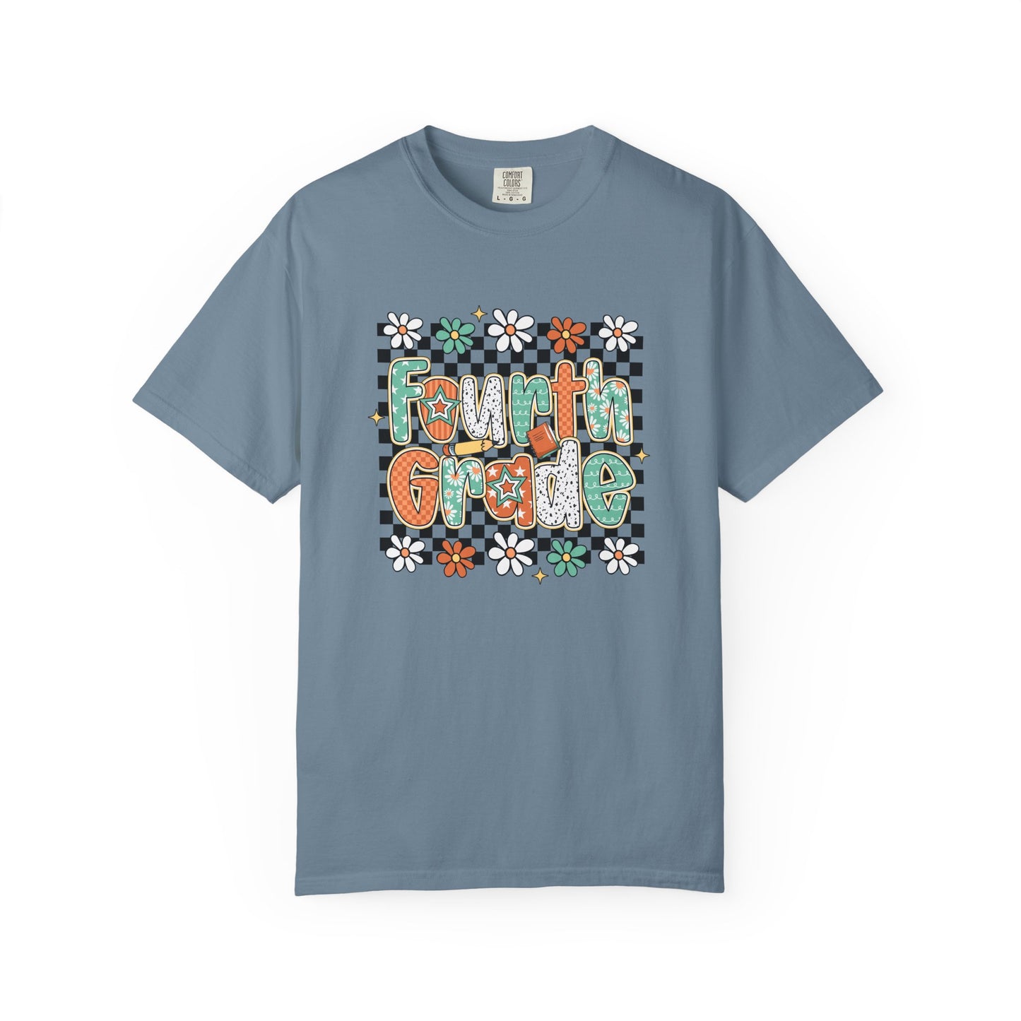 Retro Fourth Grade Teacher T-shirt, Unisex Teacher Tee, Educator Shirt, School Staff Gift, Teacher Appreciation