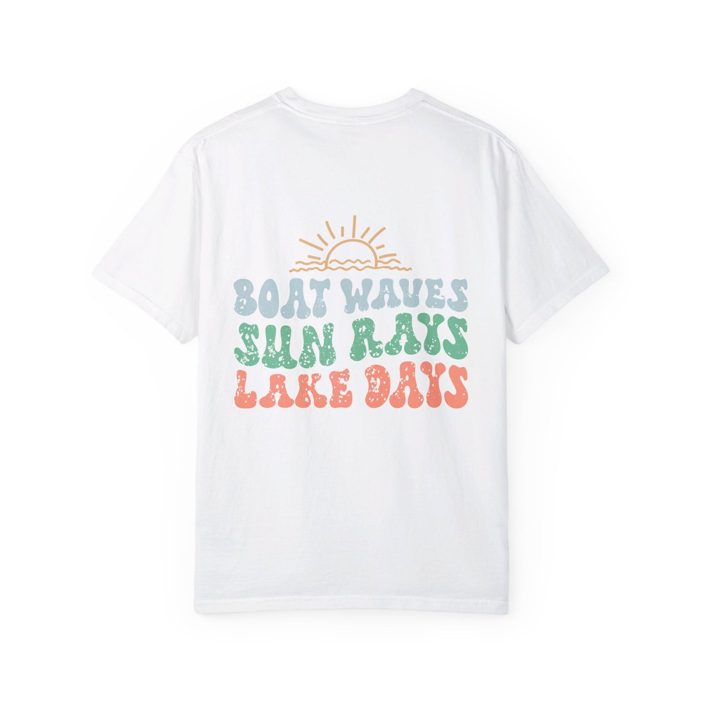 Lake Days Comfort Color T-shirt/ Front & Back Design