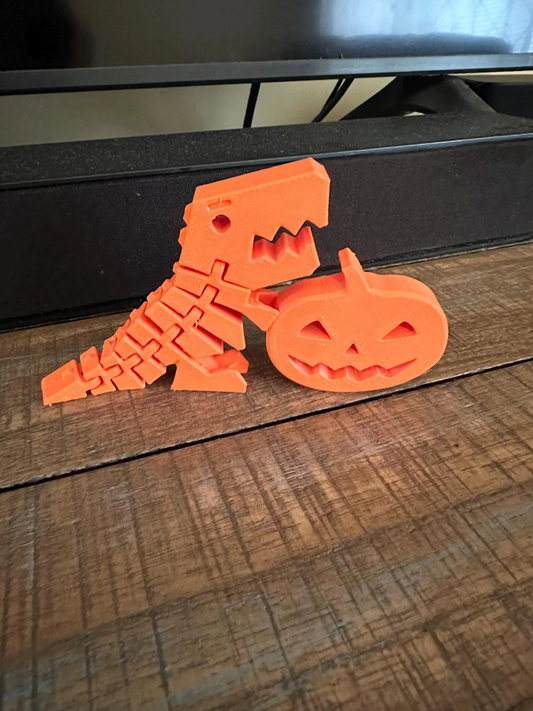 Dinosaur Pumpkin Flexi/articulated dinosaur/fall dinosaur